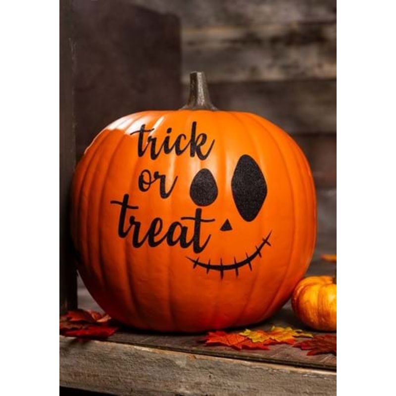 Pumpkin Glitter Trick or Treat Sticker Kit Standard