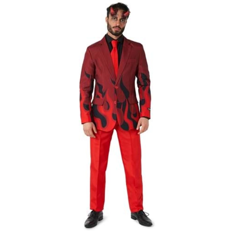 Mens Suitmeister Devil Red Suit Small