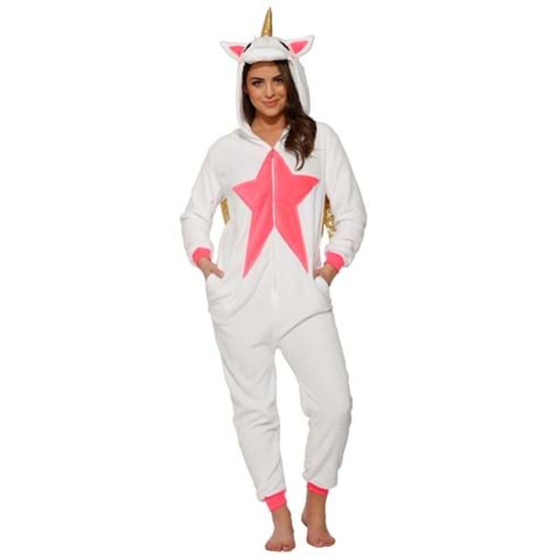 Pink Star Alicorn Onesie for Women Medium