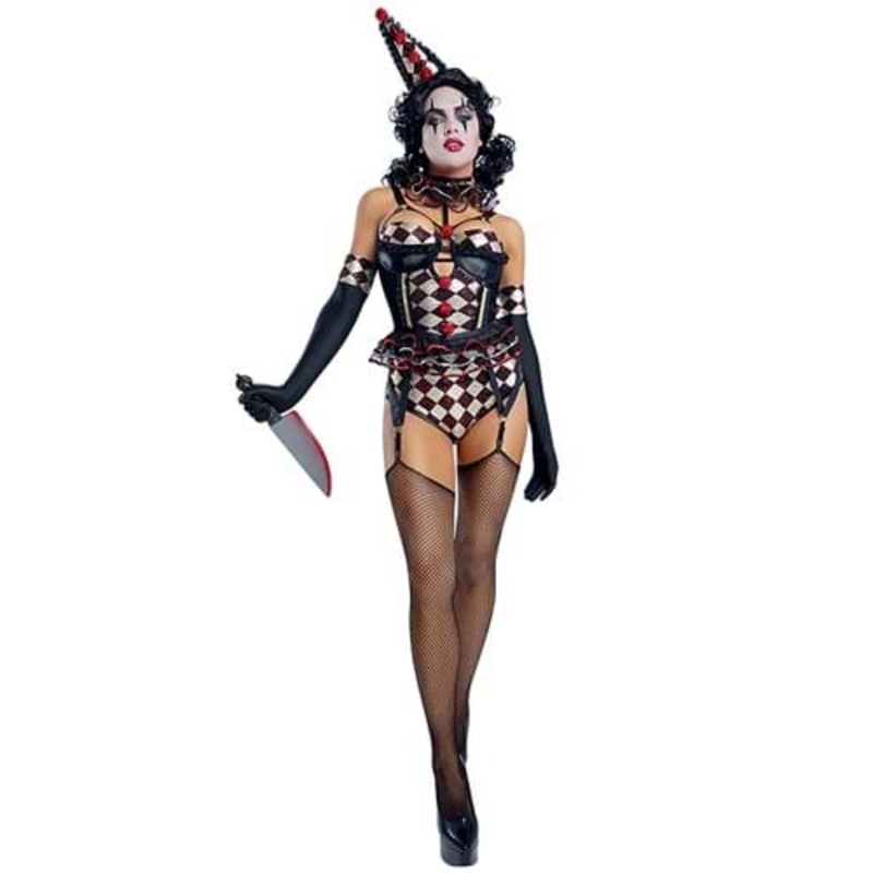 Sexy Killer Clown Costume for Women Large