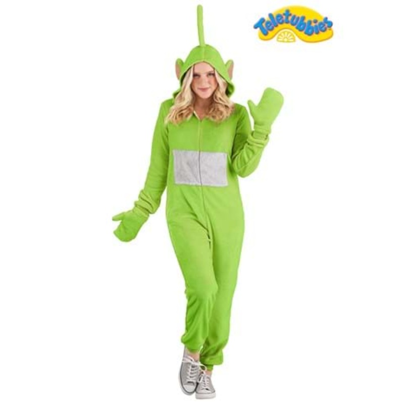 Teletubbies Dipsy Jumpsuit Costume for Adults X-Small
