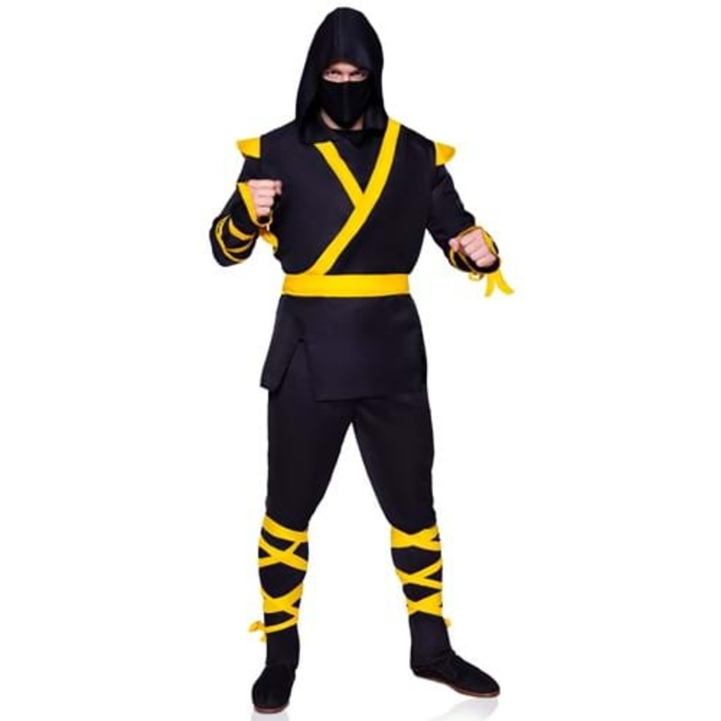 Yellow Ninja Costume for Men Small/Medium