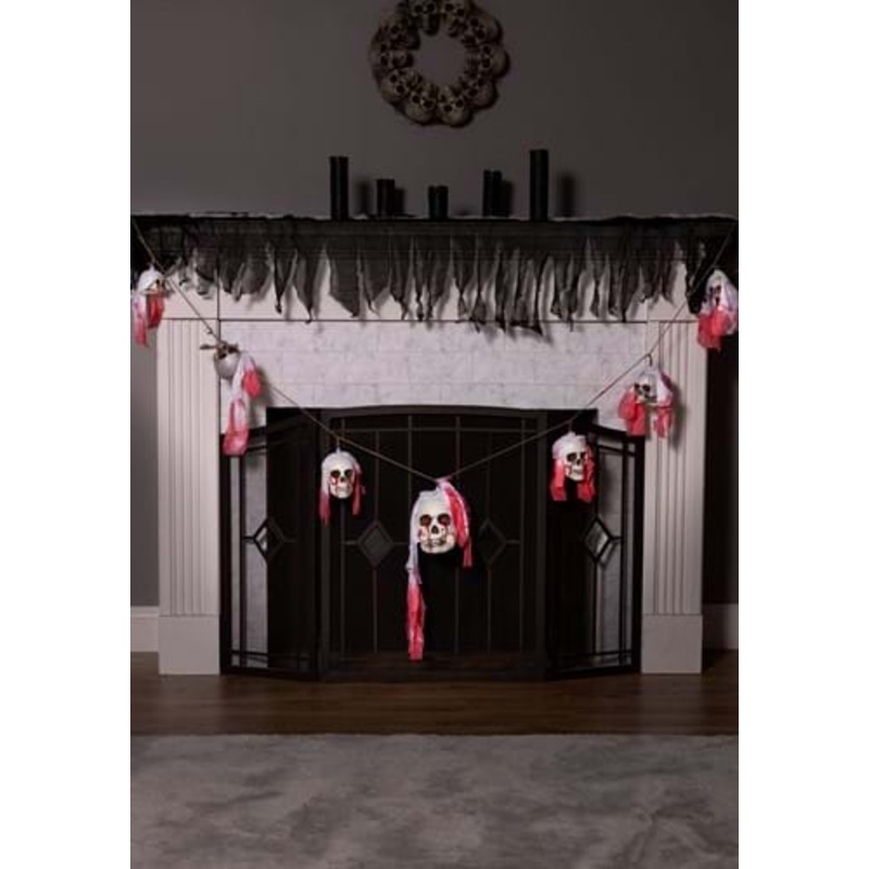70-Inch Bloody Skull Garland Prop Decoration Standard