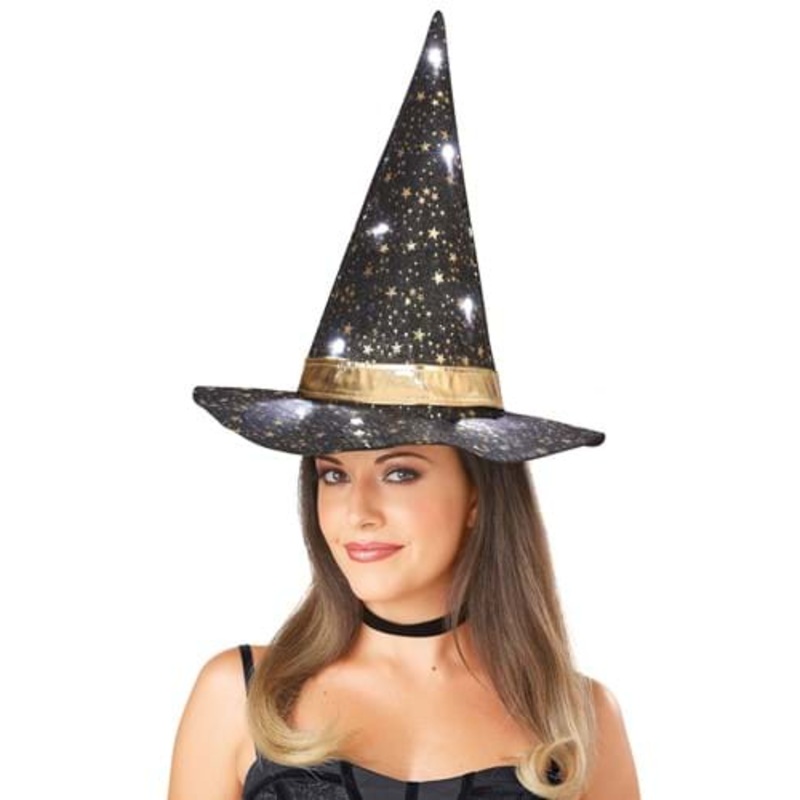 Light Up Twilight Witch Hat for Women Standard