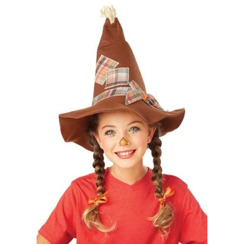 Scarecrow Patched Costume Hat Standard