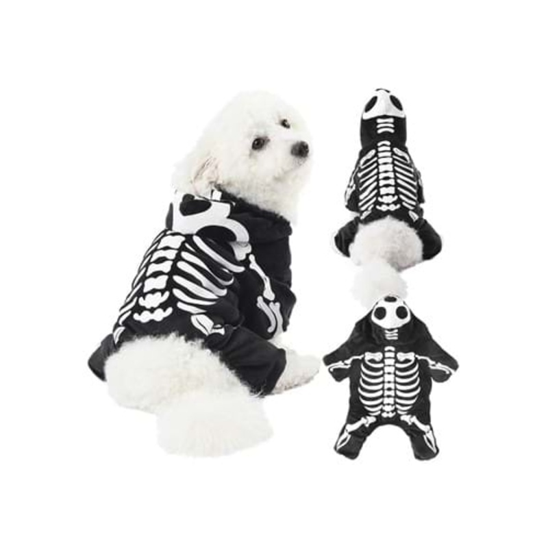 Skeleton Costume For Pets XL