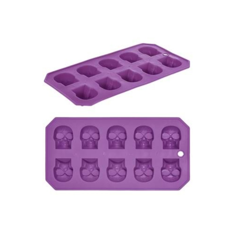 Skull Head Plastic Flexible Ice Tray Standard
