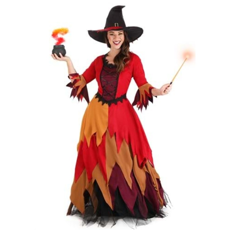 Autumn Harvest Witch Costume for Women Small