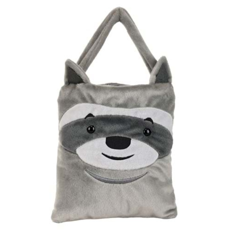 Fuzzy Raccoon Trick-or-Treat Bag Standard