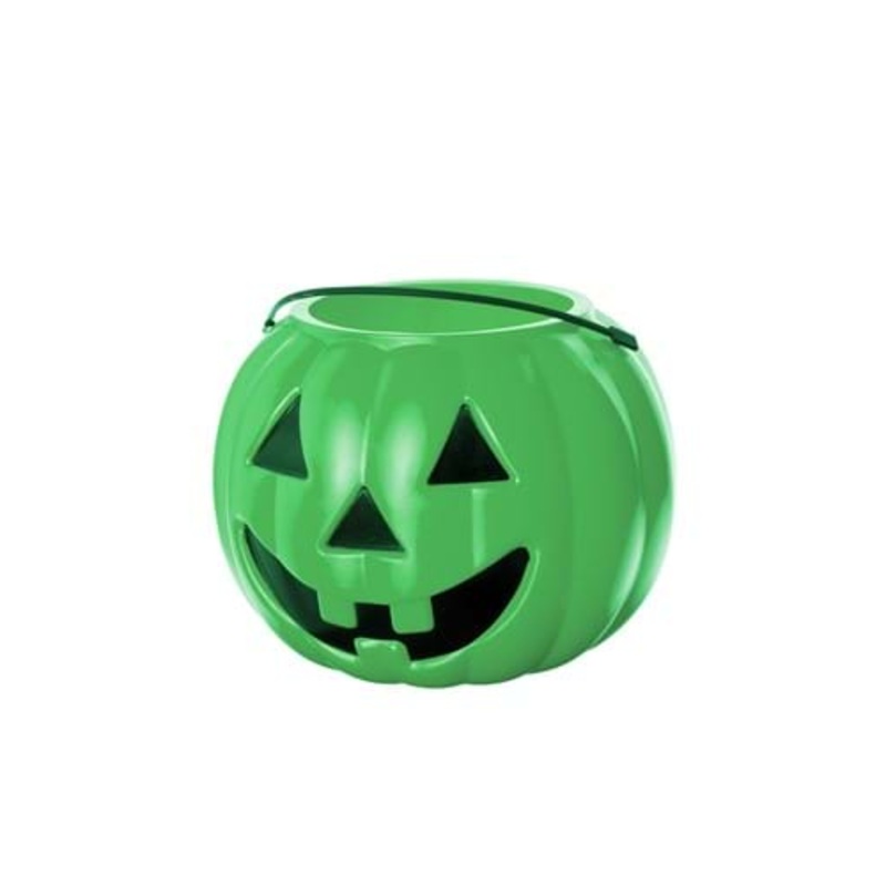 Green Trick or Treat Pumpkin Bucket Standard