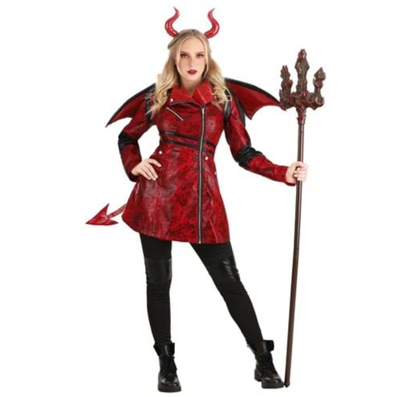 Leather Devil Costume for Women Small