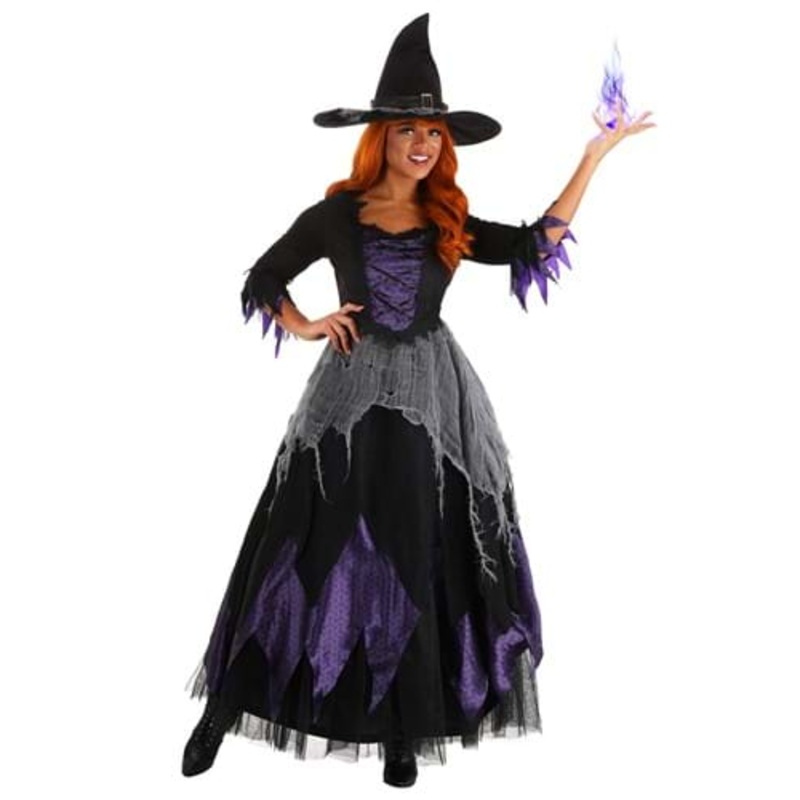 Midnight Purple Witch Costume for Women Small