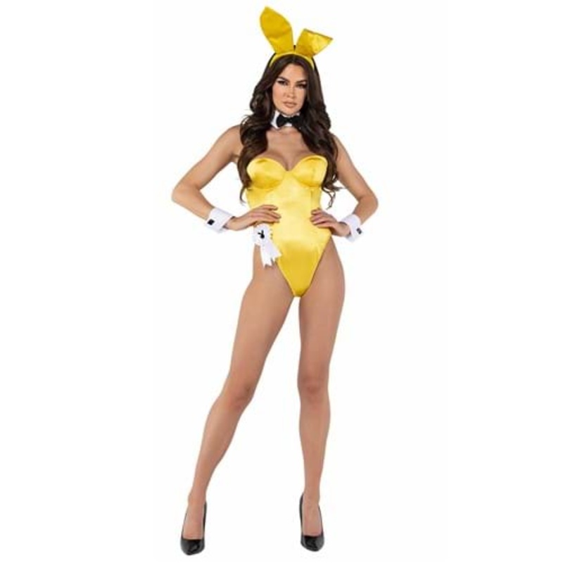 Playboy Yellow Bunny Costume for Women X-Small
