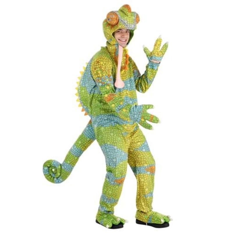 Realistic Chameleon Costume for Adults Small