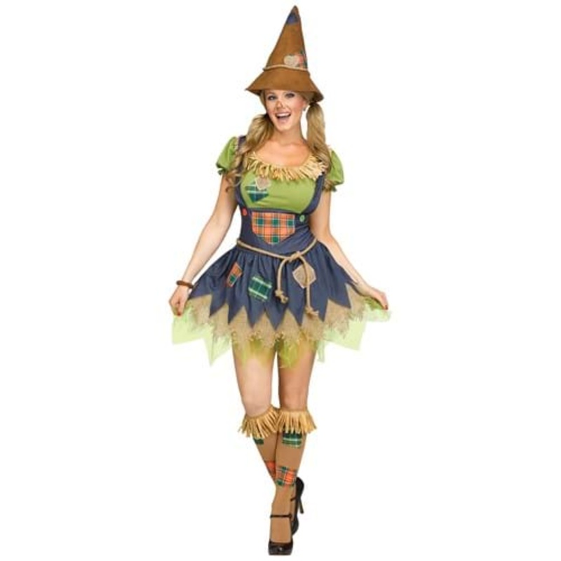 Sweet Scarecrow Women's Costume Dress Small/Medium