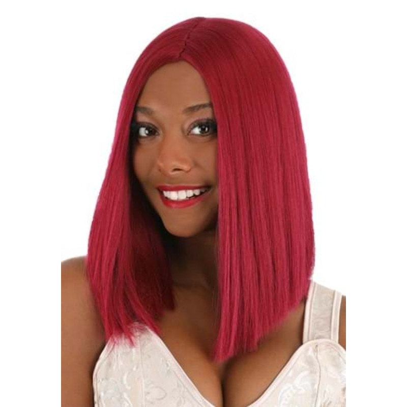 Long Bright Red Bob Wig Standard