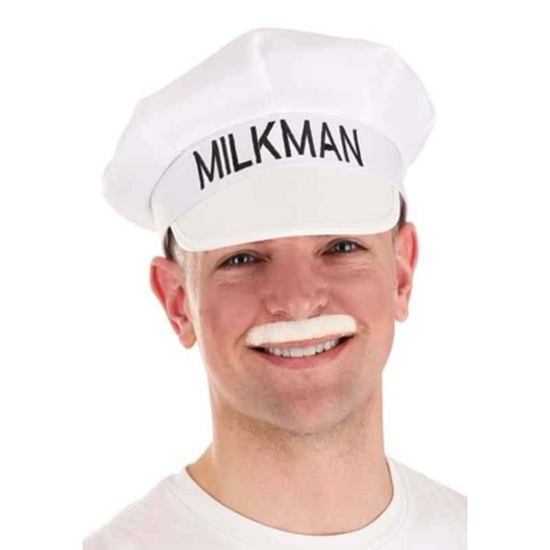 Milkman Hat and Mustache Costume Accessory Kit Standard