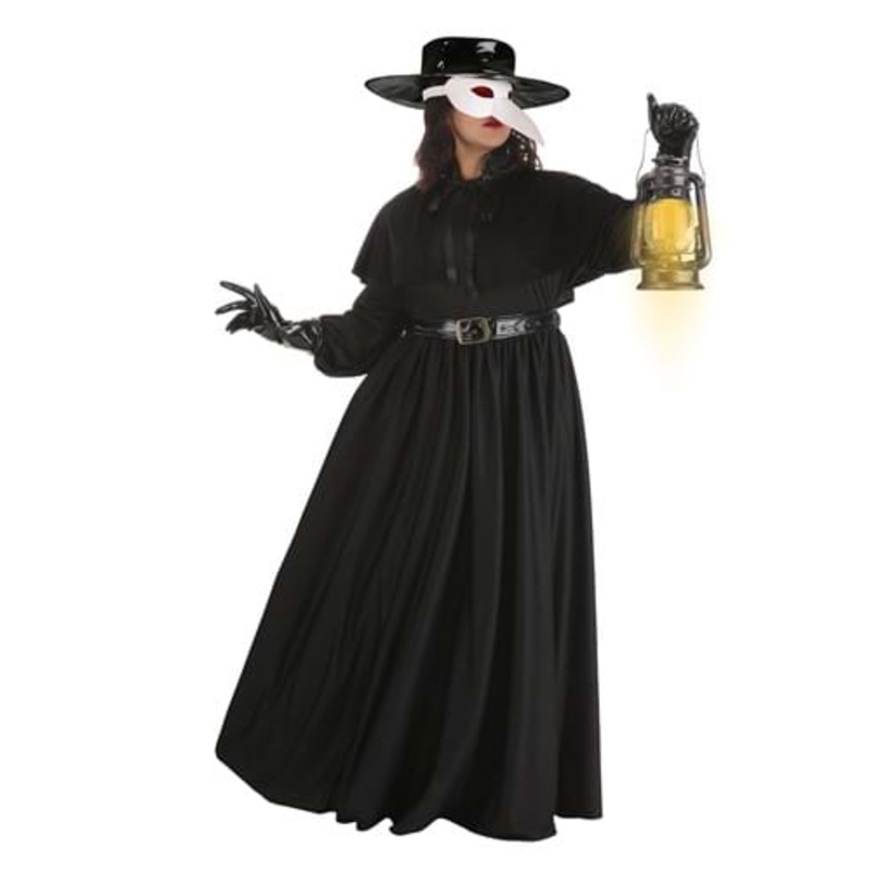 Plus Size Plague Doctor Women's Costume 1X