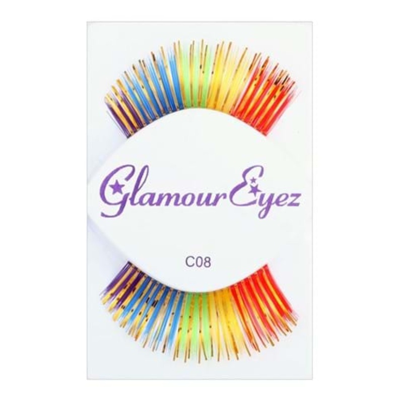 Rainbow Glamour False Eyelashes Standard