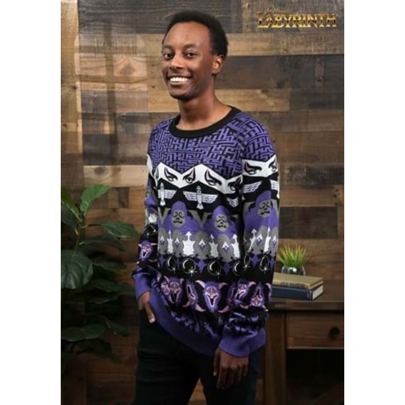 Adult Labyrinth Character Ugly Christmas Sweater X-Small
