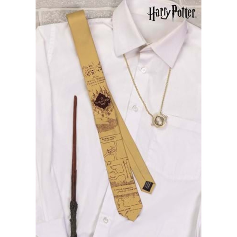 Adult Marauders Map Harry Potter Necktie Standard