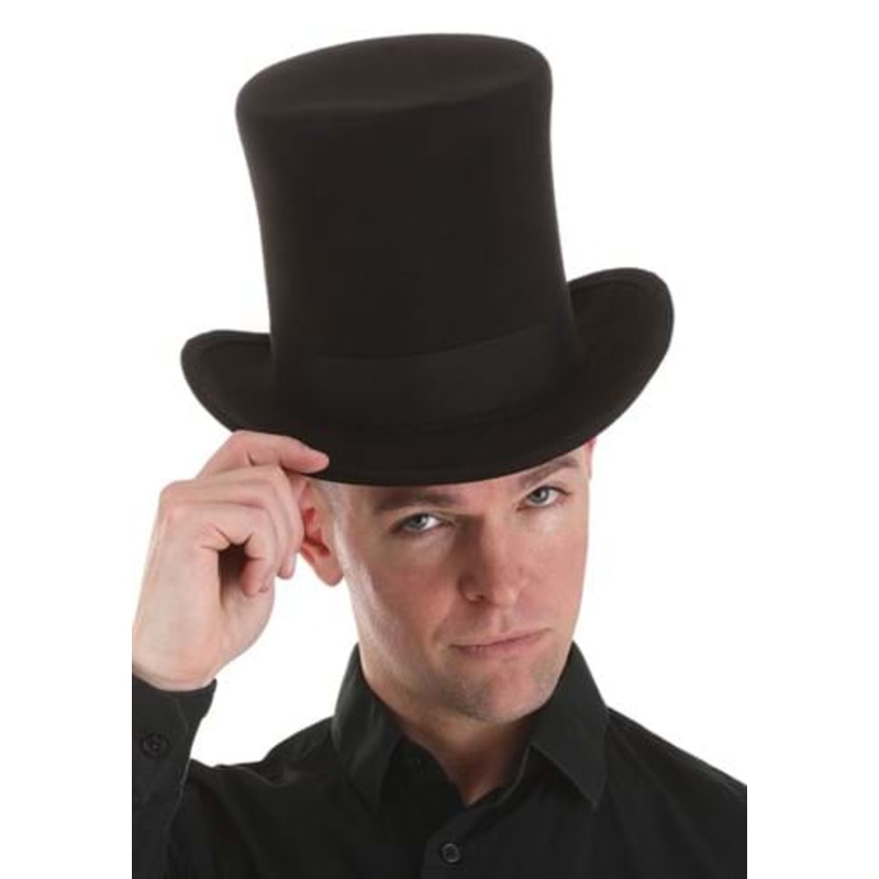 Black Top Hat for Adults Standard