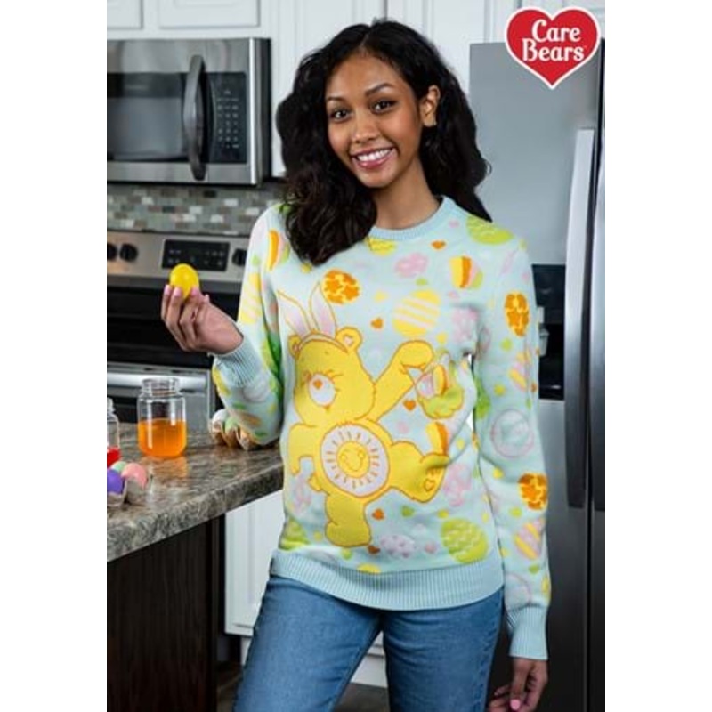 Care Bears Adult Easter Egg Hunt Ugly Sweater X-Small
