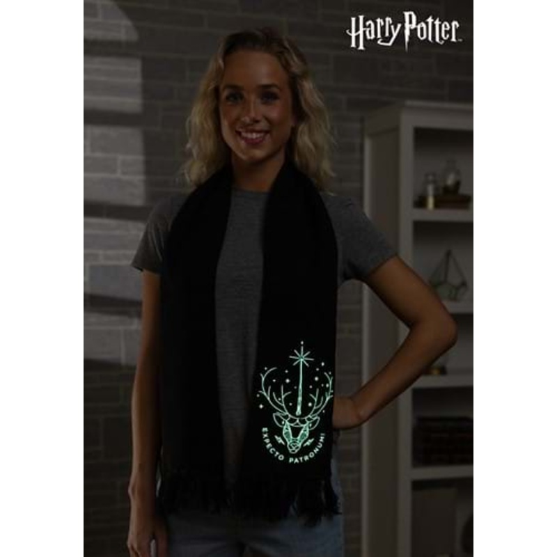 Harry Potter Patronus Glow Knit Scarf Standard