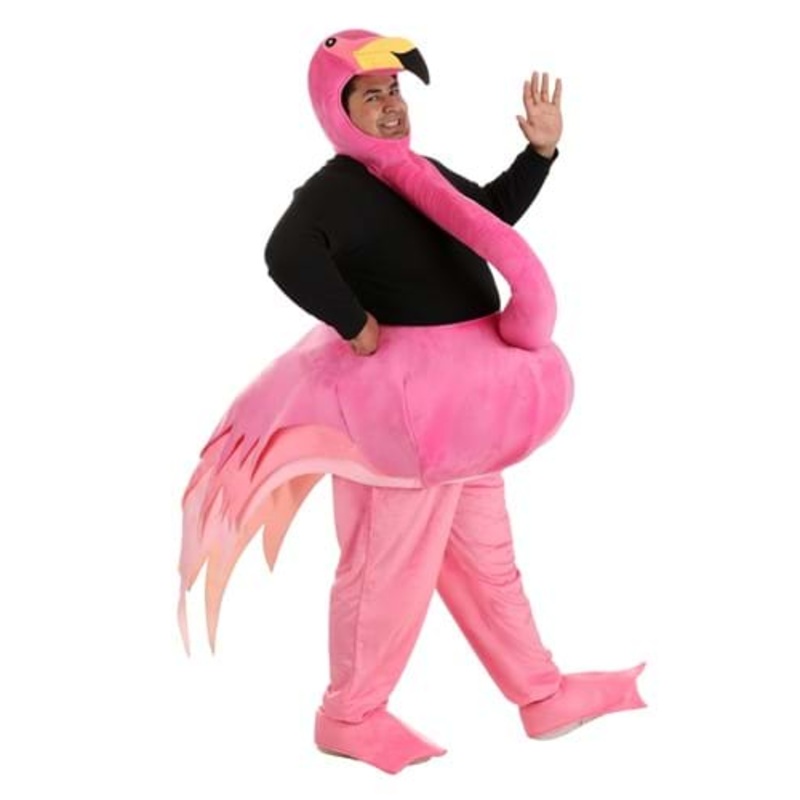 Plus Size Graceful Flamingo Costume for Adults 2X