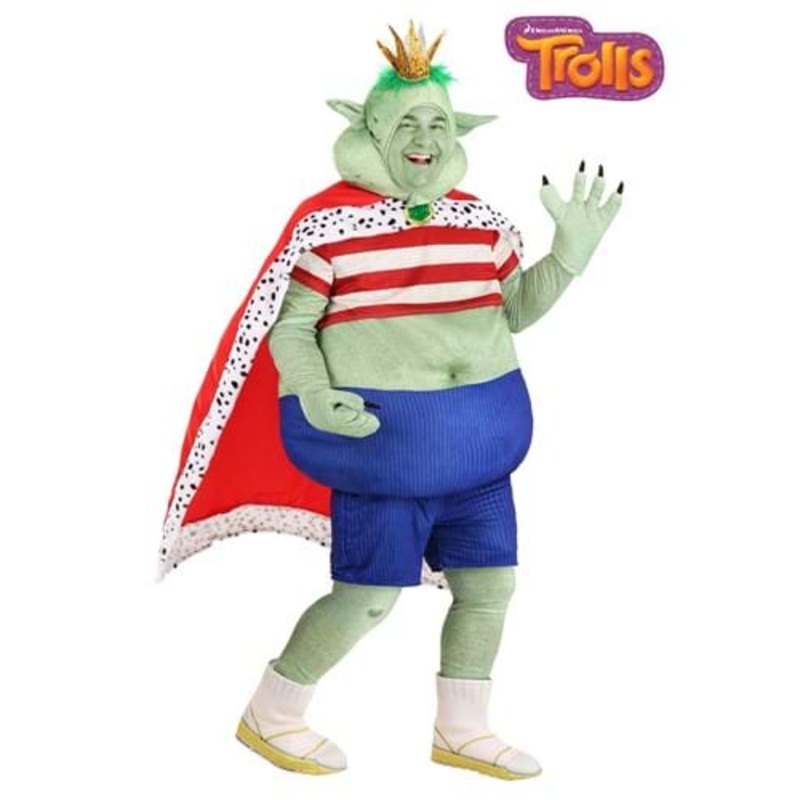Plus Size Prince Gristle Trolls Adult Costume 2X