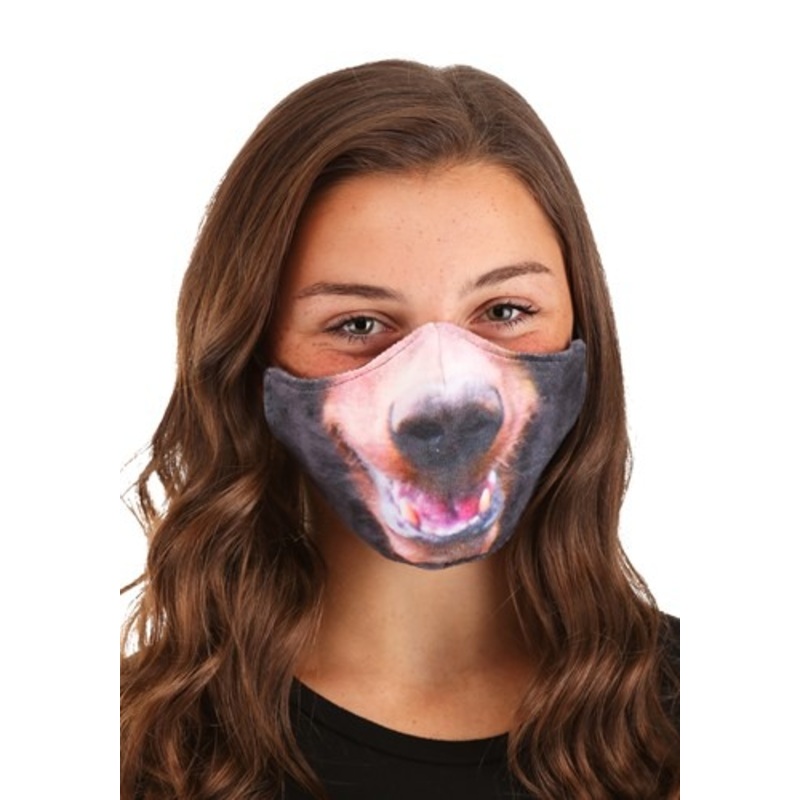 Adult's Bear Sublimated Face Mask Standard