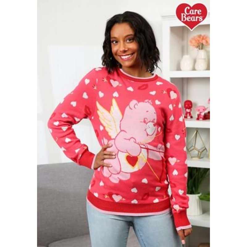 Love A Lot Bear Valentine's Sweater for Adults X-Small