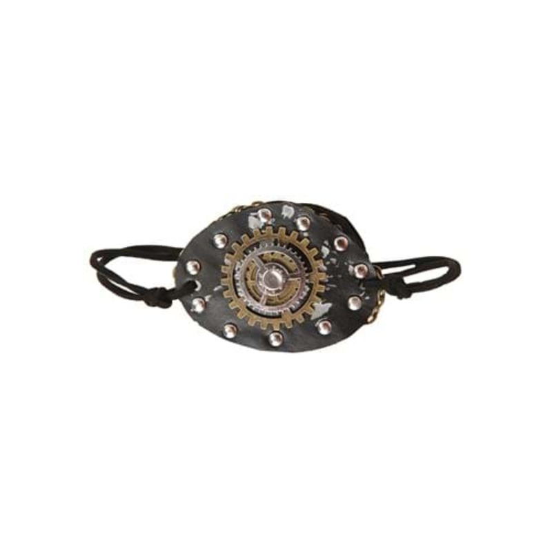 Steampunk Chain Link Eye Patch Accessory Standard