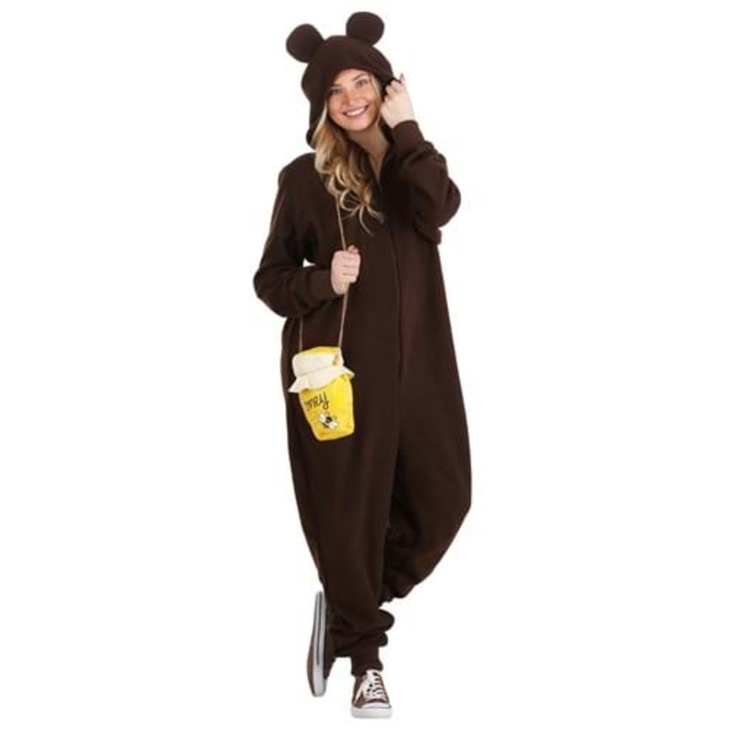 Bear Onesie Costume for Adults Medium