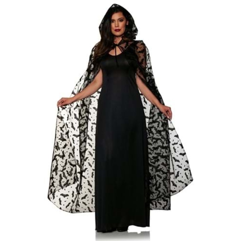 Embossed Bat Adult Cape for Women Standard
