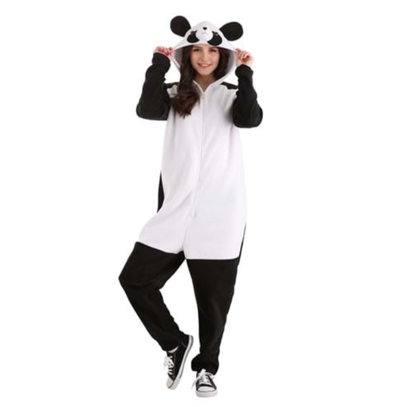 Panda Onesie Costume for Adults Small