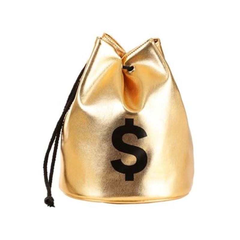 Money Bag Purse Costume Accessory Standard