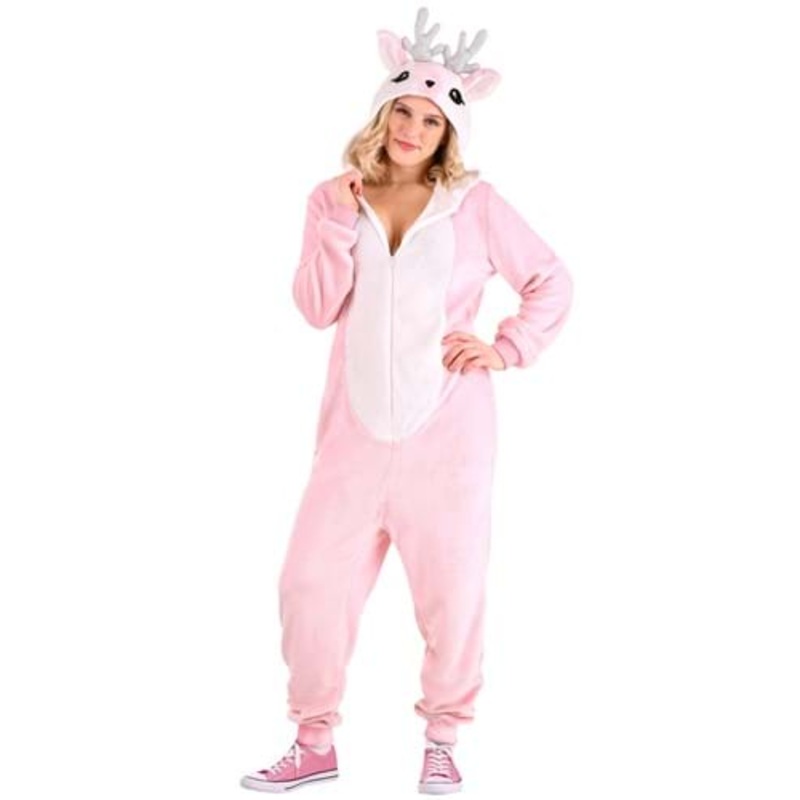 Pink Deer Costume for Women Medium
