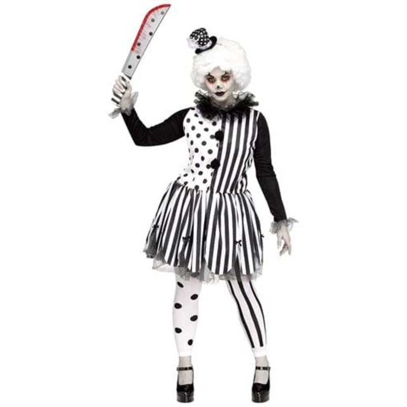 Women's Killer Clown Plus Size Costume 1X