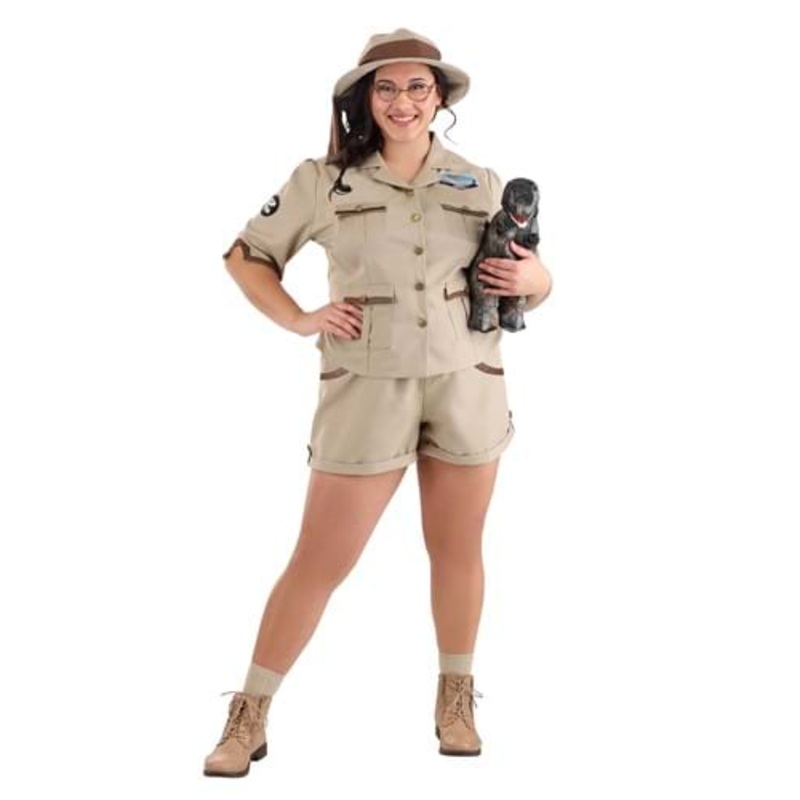 Women's Plus Size Paleontologist Costume 1X
