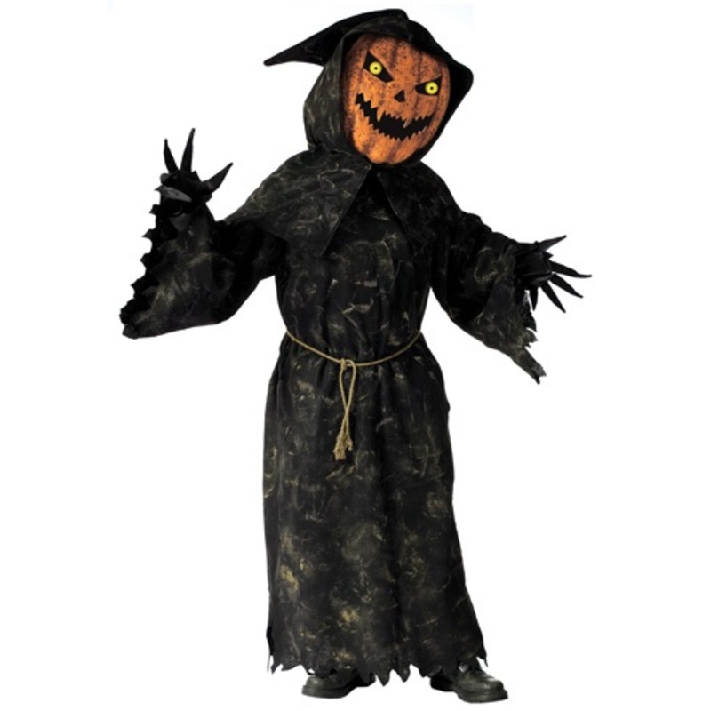 Bobble Eyes Pumpkin Costume for Adults Standard