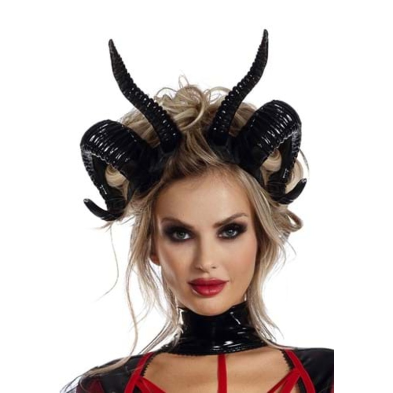 Double Demon Horns Headband Standard