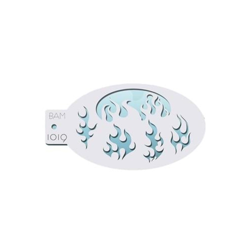 Flames Graftobian Makeup Stencil Standard