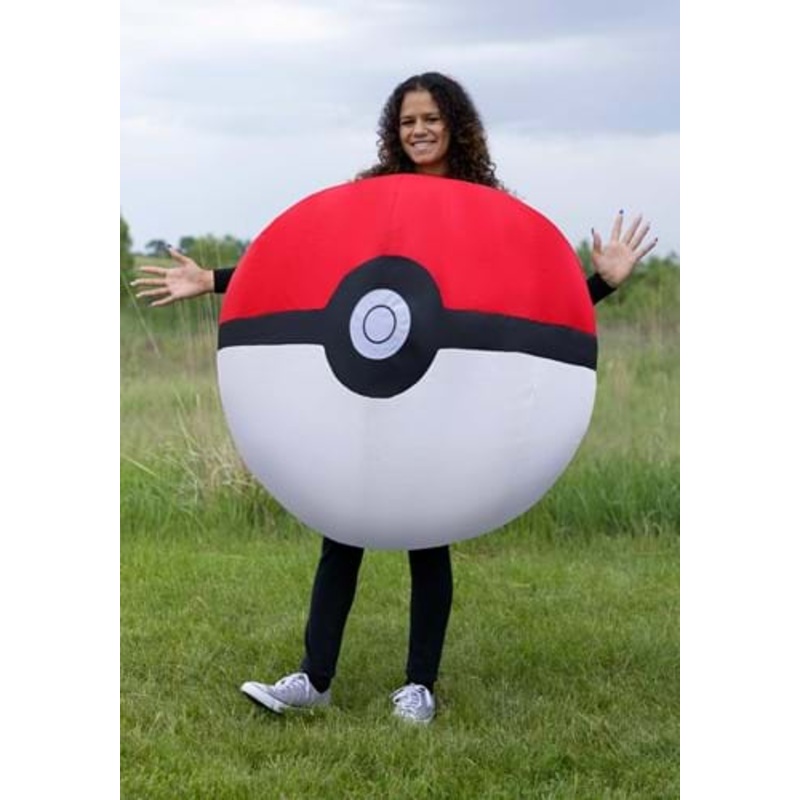 Inflatable Poke Ball Adult Costume Standard