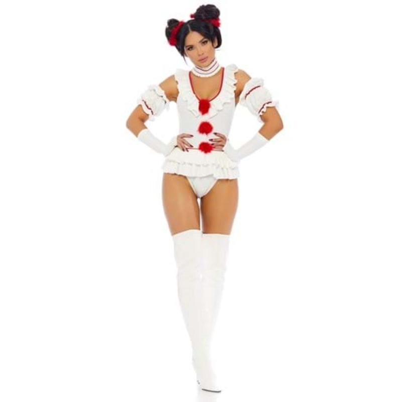 Let's Play a Game Clown Costume for Women X-Small/Small