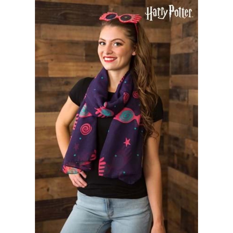 Luna Lovegood Spectrespecs Purple Lightweight Scarf Standard