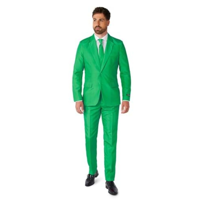 Suitmeister Solid Green Suit for Men Small