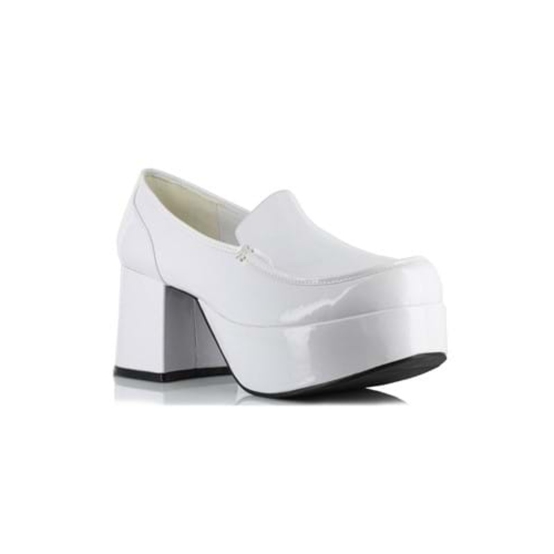 White Daddio Pimp Shoes for Men Medium - Men&