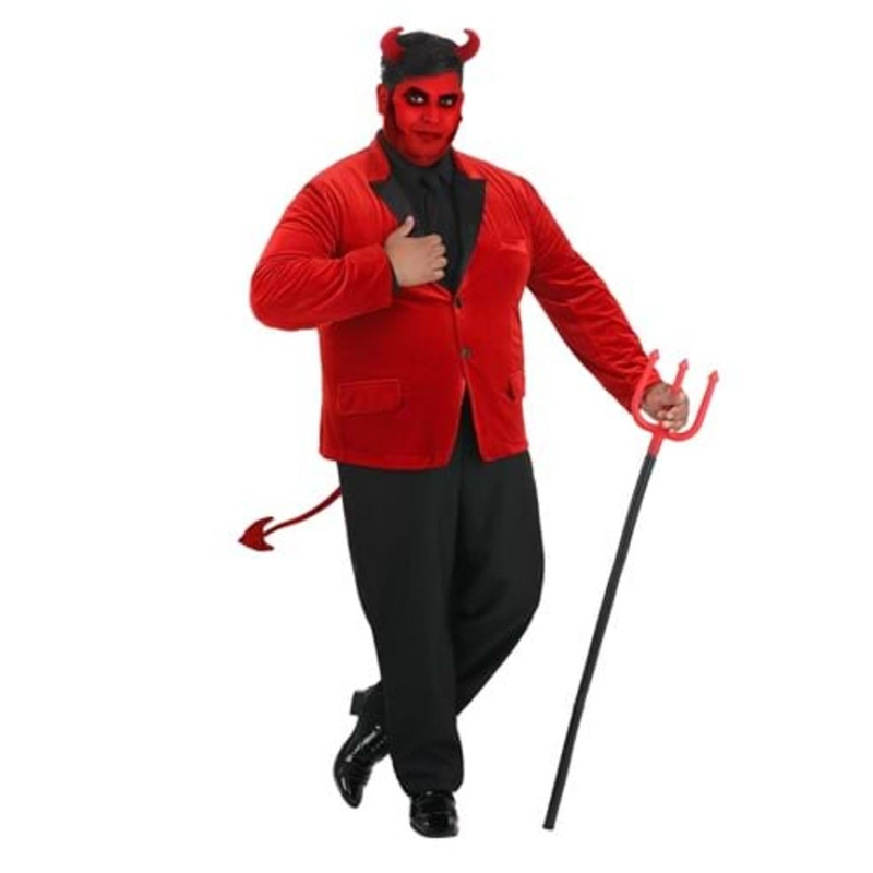 Dashing Devil Plus Size Costume for Men 2X