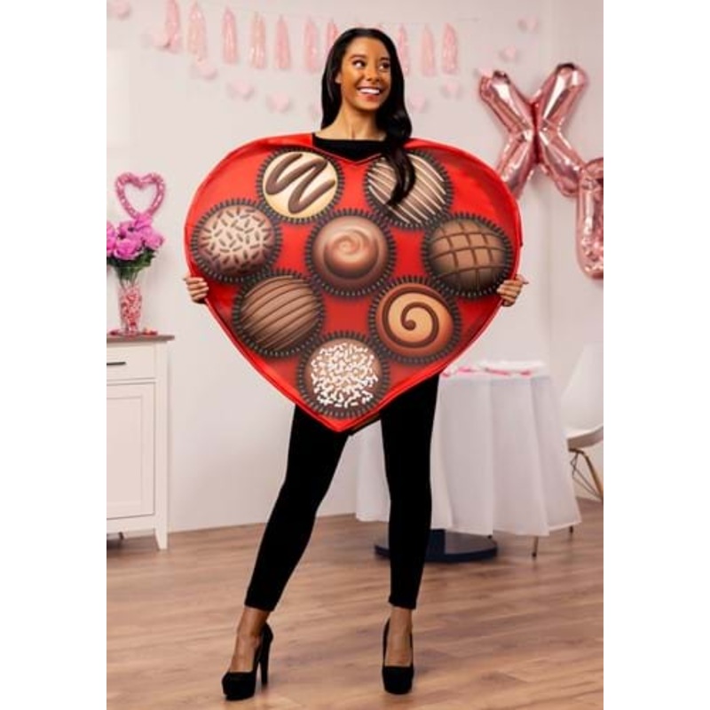 Heart-Shaped Box of Chocolates Costume Standard